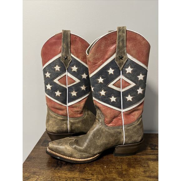 VTG NEW Roper Americana Flag Western Cowgirl Boots Women’s Sz 7B, VHTF RARE